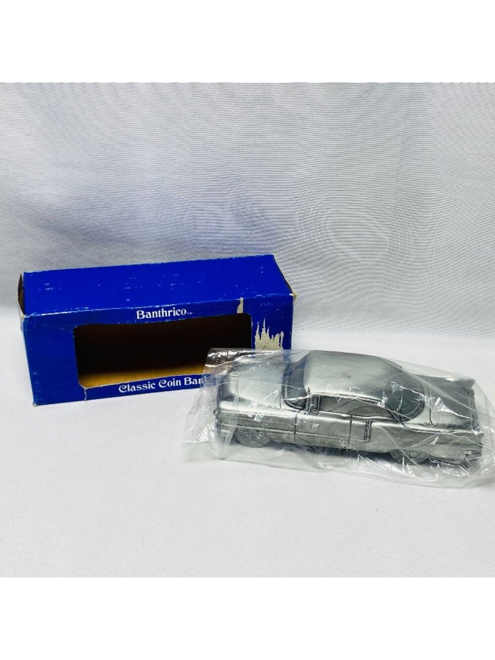 Vintage 1956 Cadillac Banthrico Classic Coin Bank Die-Cast Model With Box
